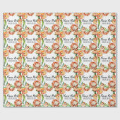 Brautjungfer-Verpackungspapier mit individuellem D Geschenkpapier (Flach)