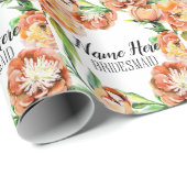 Brautjungfer-Verpackungspapier mit individuellem D Geschenkpapier (Rolleneckpunkt)