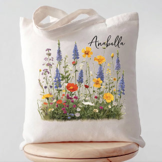 Brautjungfer | Wildblumen-Junggesellinnenabschied- Tragetasche