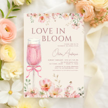 Brautjungferabschied Pink Bow Love in Bloom Champa