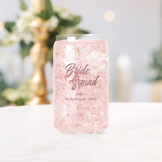Brautjungfern-Abschiedsparty im Dusty Rose-Look Dosenglas (Insitu (Hochzeit))