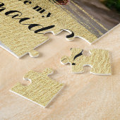 Brautjungfern-Antrag-Marmor-Hintergrund-Foto Puzzle (Seite)