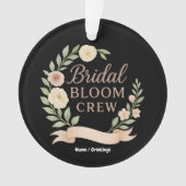 Brautjungfern-Blumen-Crew-Design für den Junggesel Ornament (Vorderseite)