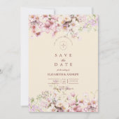 Brautjungfern-Blumengarten-Hochzeit Save The Date (Vorderseite)