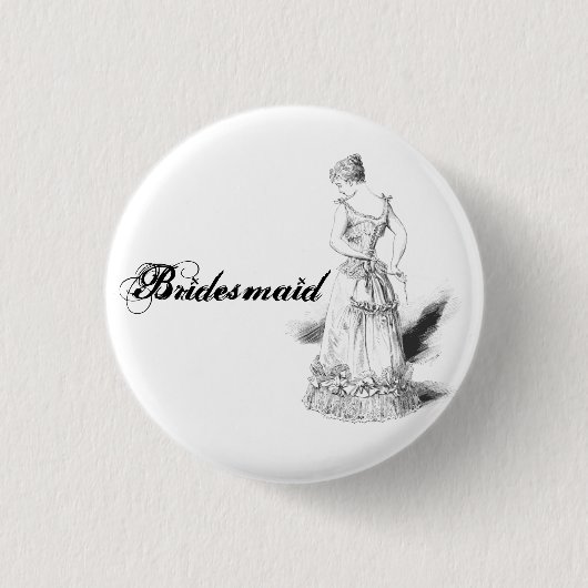 Brautjungfern-Button Button (Vorderseite)