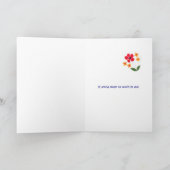 Brautjungfern-Einladungs-Karte - Blumen-Power Einladung (Innenseite)