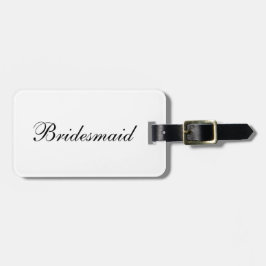 "Brautjungfern-" Gepäckanhänger