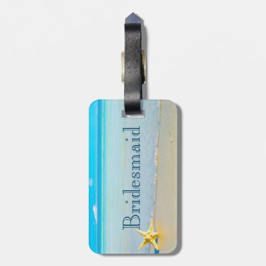 Brautjungfern-Gepäckanhänger Gepäckanhänger (Rückseite vertikal)