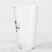 Brautjungfern-Geschenk mit individuellem Text Hoch Glas (Links)