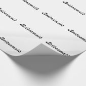 Brautjungfern-Geschenk-Packpapier Geschenkpapier (Ecke)