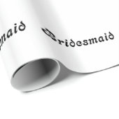 Brautjungfern-Geschenk-Packpapier Geschenkpapier (Rolleneckpunkt)