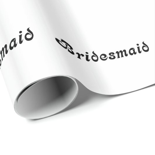 Brautjungfern-Geschenk-Packpapier Geschenkpapier (Rolleneckpunkt)
