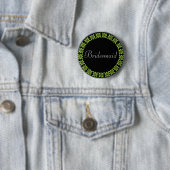 Brautjungfern-grüne Blumen Identifikation. Knopf Button (Beispiel)