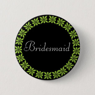 Brautjungfern-grüne Blumen Identifikation. Knopf Button