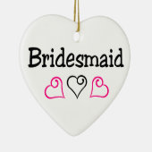 Brautjungfern-Herzen Keramikornament (Rechts)