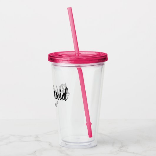 Brautjungfern-Hochzeits-Party-Geschenk Acryltrinkbecher (Links)