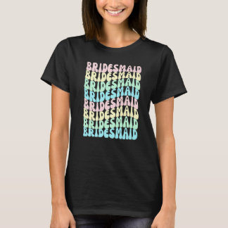Brautjungfern Ich Heirate Crew Retro Junggesellinn T-Shirt