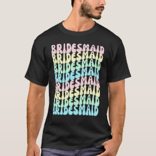Brautjungfern Ich Heirate Crew Retro Junggesellinn T-Shirt