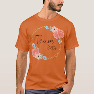Brautjungfern Junggesellenabschied Blumenkranz Ros T-Shirt