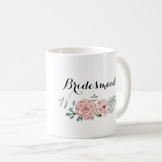 Brautjungfern-Kaffee-Tasse Kaffeetasse (VorderseiteRechts)