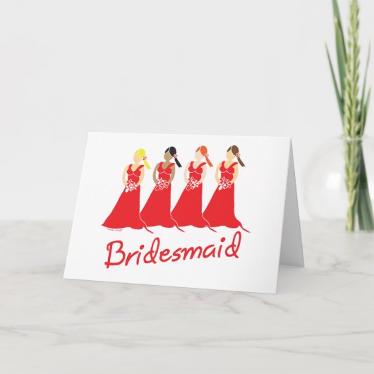 Brautjungfern Karten (Vorderseite)