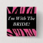 Brautjungfern-Knopf Button (Vorderseite)