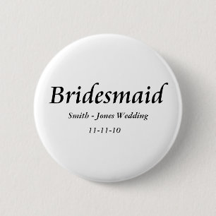 Brautjungfern-Knopf Button