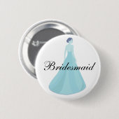 Brautjungfern-Knopf Button (Vorne & Hinten)