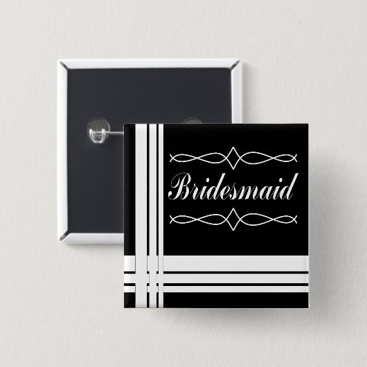 Brautjungfern-Knopf Button (Vorne & Hinten)