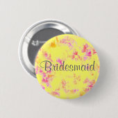 Brautjungfern-Knopf Button (Vorne & Hinten)