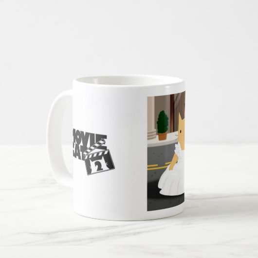 Brautjungfern-Miezekatze Kaffeetasse (Vorderseite Links)