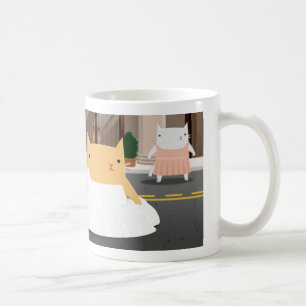Brautjungfern-Miezekatze Kaffeetasse