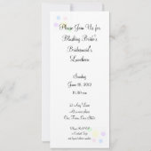 Brautjungfern-Mittagessen - Kleider Einladung (Rückseite)