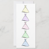 Brautjungfern-Mittagessen - Kleider Einladung (Vorderseite)