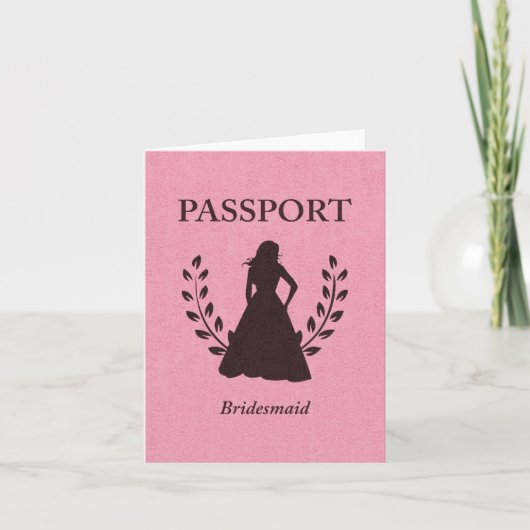 Brautjungfern-Pass Karte (Vorderseite)