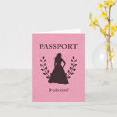 Brautjungfern-Pass Karte (Gelbe Blume)