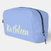Brautjungfern-Reise-Tasche mit individuellem Blauw Waschbeutel (Rechte Ecke)