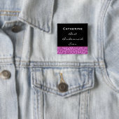 Brautjungfern-rosa Leopard Z002 Button (Beispiel)