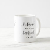 Brautjungfern-Tasse - Hochzeits-Geschenk, Kaffeetasse (VorderseiteRechts)