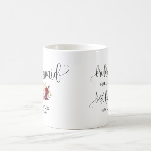 Brautjungfern-Tasse - Hochzeits-Geschenk, Kaffeetasse (Mittel)