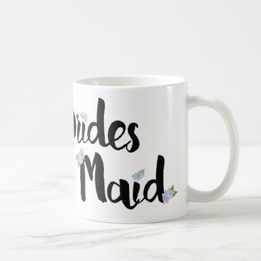 Brautjungfern-Tasse - lila Hydrangeas Kaffeetasse (Rechts)