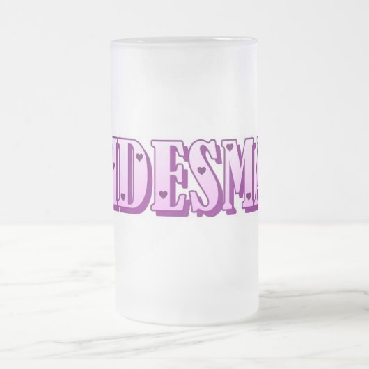 Brautjungfern-Tasse Mattglas Bierglas (Mittel)