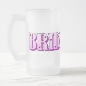 Brautjungfern-Tasse Mattglas Bierglas (Links)