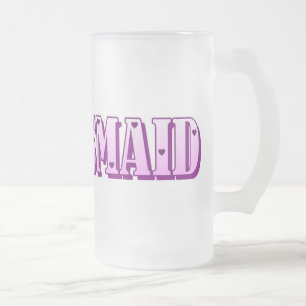 Brautjungfern-Tasse Mattglas Bierglas