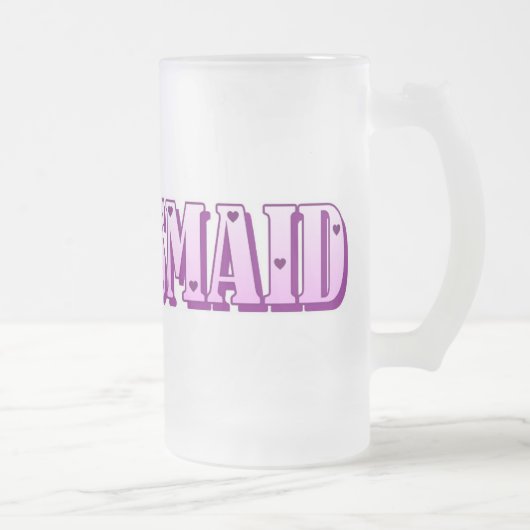 Brautjungfern-Tasse Mattglas Bierglas (Rechts)