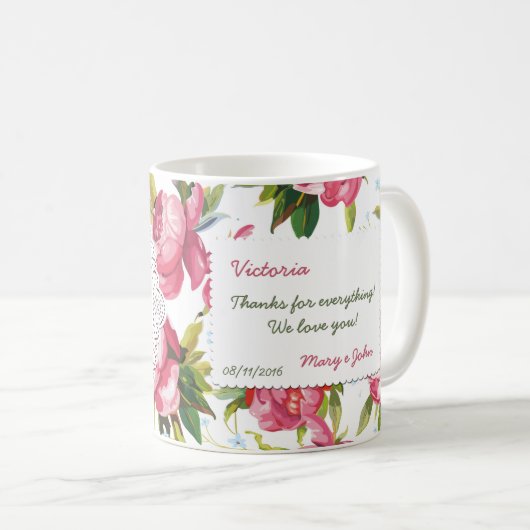 Brautjungfern-Tasse, Trauzeugingeschenk, Wedding Kaffeetasse (VorderseiteRechts)