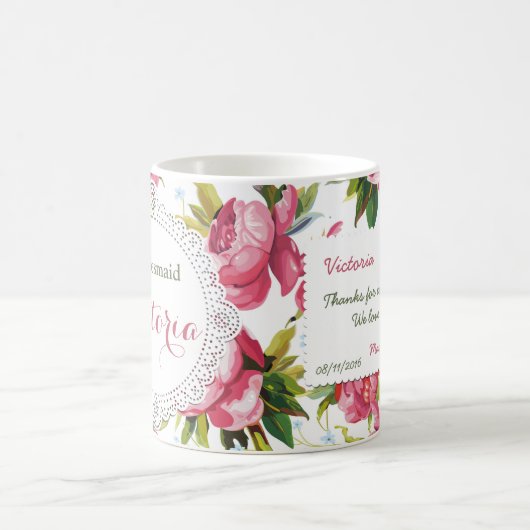 Brautjungfern-Tasse, Trauzeugingeschenk, Wedding Kaffeetasse (Mittel)