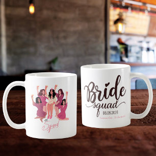 Brautjungfern-Truppe personalisierte Brautjungfer  Kaffeetasse