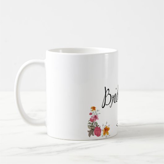 Brautjungfern-verzierte Kaffee-Tasse Kaffeetasse (Links)