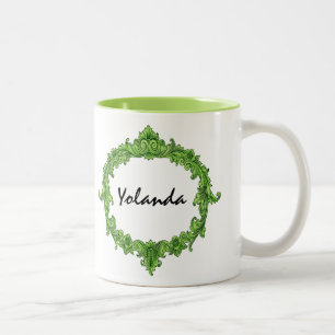 Brautjungfern-verzierter Vintager individueller Zweifarbige Tasse